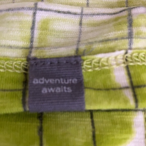 Title Nine Matahari Tank Top Green Shibori Blocks - Picture 5 of 5